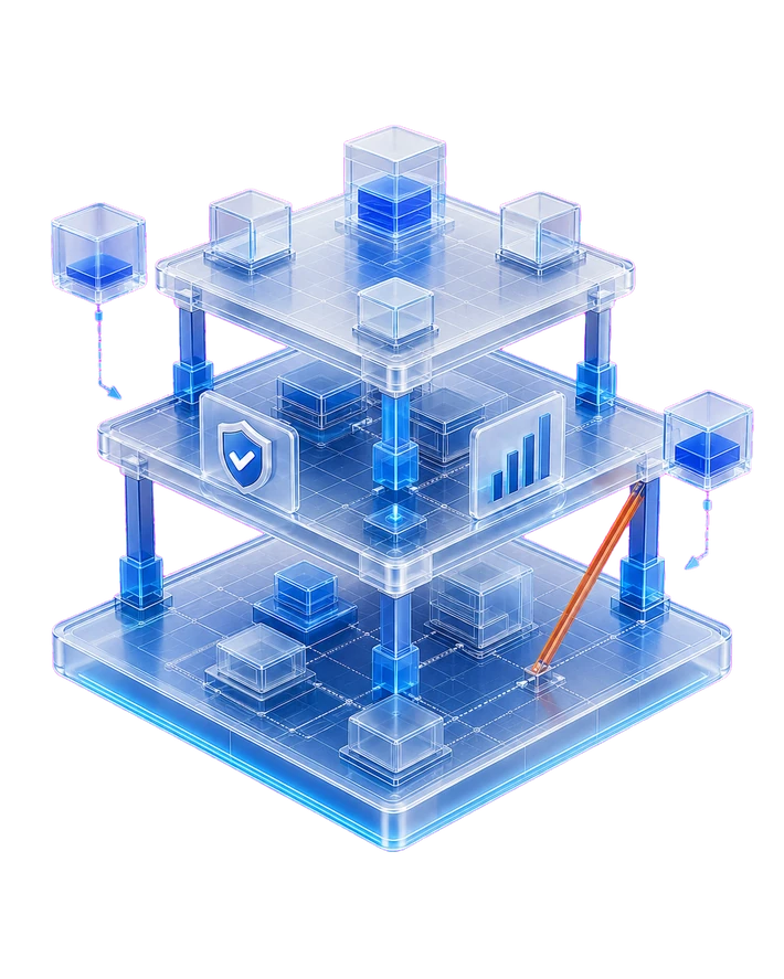 Layered test architecture framework